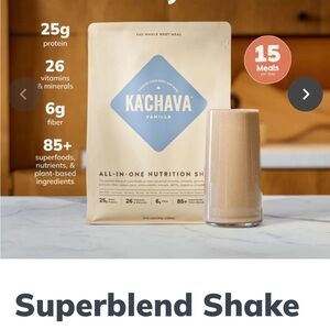 Large size Kachava vanilla superblend shake